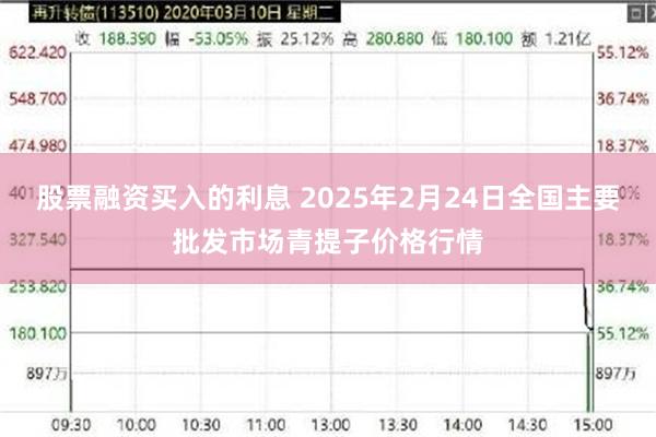 股票融资买入的利息 2025年2月24日全国主要批发市场青提子价格行情
