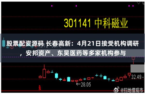 股票配资源码 长春高新：4月21日接受机构调研，安邦资产、东吴医药等多家机构参与