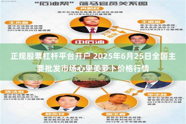 正规股票杠杆平台开户 2025年6月25日全国主要批发市场心里美萝卜价格行情