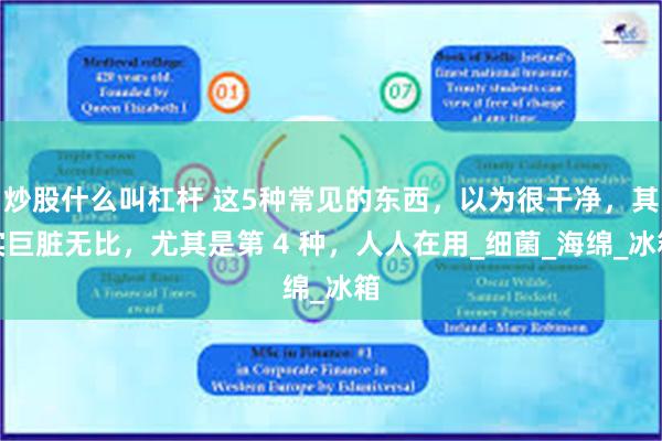 炒股什么叫杠杆 这5种常见的东西，以为很干净，其实巨脏无比，尤其是第 4 种，人人在用_细菌_海绵_冰箱