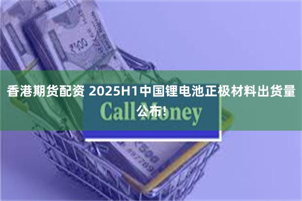 香港期货配资 2025H1中国锂电池正极材料出货量公布!