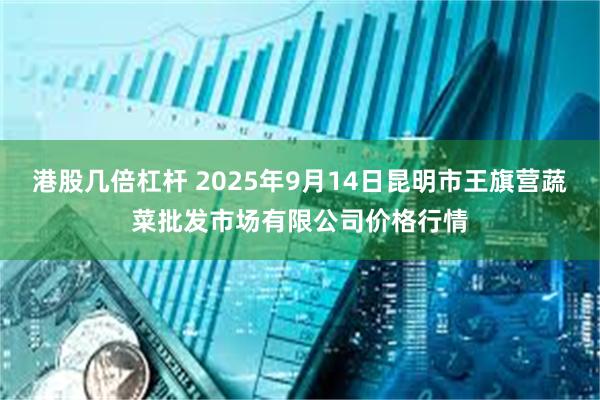 港股几倍杠杆 2025年9月14日昆明市王旗营蔬菜批发市场有